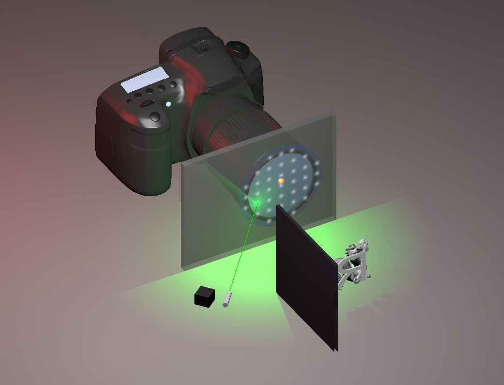 Visualization of the virtual camera concept.